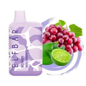 ELF BAR BC4000 Disposable 4000 Züge Red Grape Lime 650 mAh