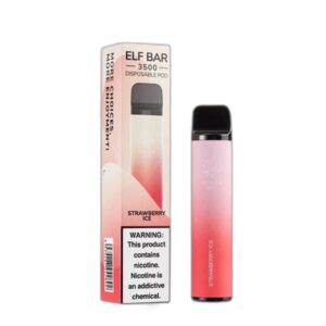 ELF BAR 3500 Disposable 3500 Züge Strawberry Ice 1500 mAh