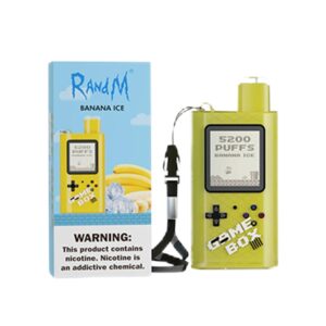 RandM Game Box 5200 Züge Banana Ice 12ml Einweg E-zigarette