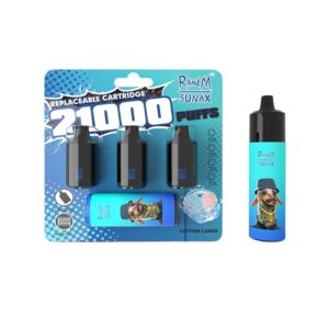 RandM Sunax 21000 Züge 14ml*3 Cotton Candy Einweg E-zigarette
