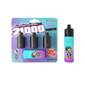 RandM Sunax 21000 Züge Einweg E-zigarette 14ml*3 Grapefruit Ice