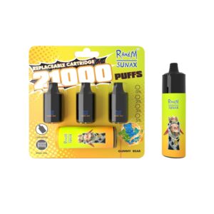 RandM Sunax 21000 Züge 14ml*3 Gummy Bear Einweg E-zigarette