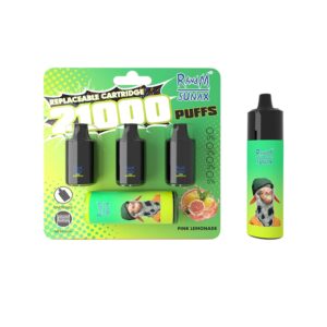 RandM Sunax 21000 Züge Pink Lemonade Einweg E-zigarette 14ml*3