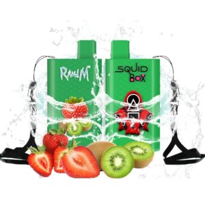RandM Squid Box 5200 Züge Strawberry Kiwi Einweg E-zigarette 12ml