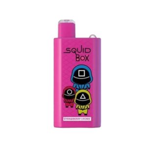 RandM Squid Box 5200 Züge 12ml Einweg E-zigarette Strawberry Lychee