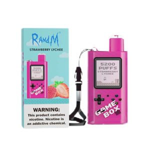 RandM Game Box 5200 Züge Strawberry Lychee Einweg E-zigarette 12ml