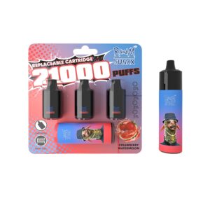 RandM Sunax 21000 Züge Einweg E-zigarette Strawberry Watermelon 14ml*3