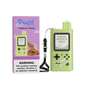 RandM Game Box 5200 Züge Einweg E-zigarette 12ml Tobacco Cream